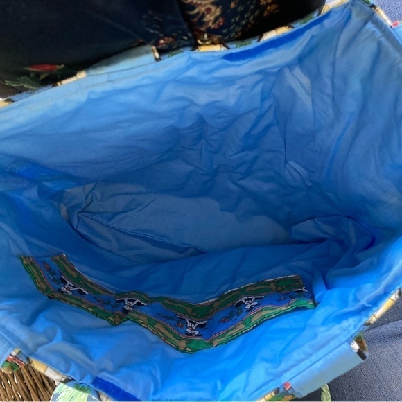 "Dog Lovers" Handmade Bag 18” x 20” handles 15” pockets on outside inside new - Picture 5 of 9